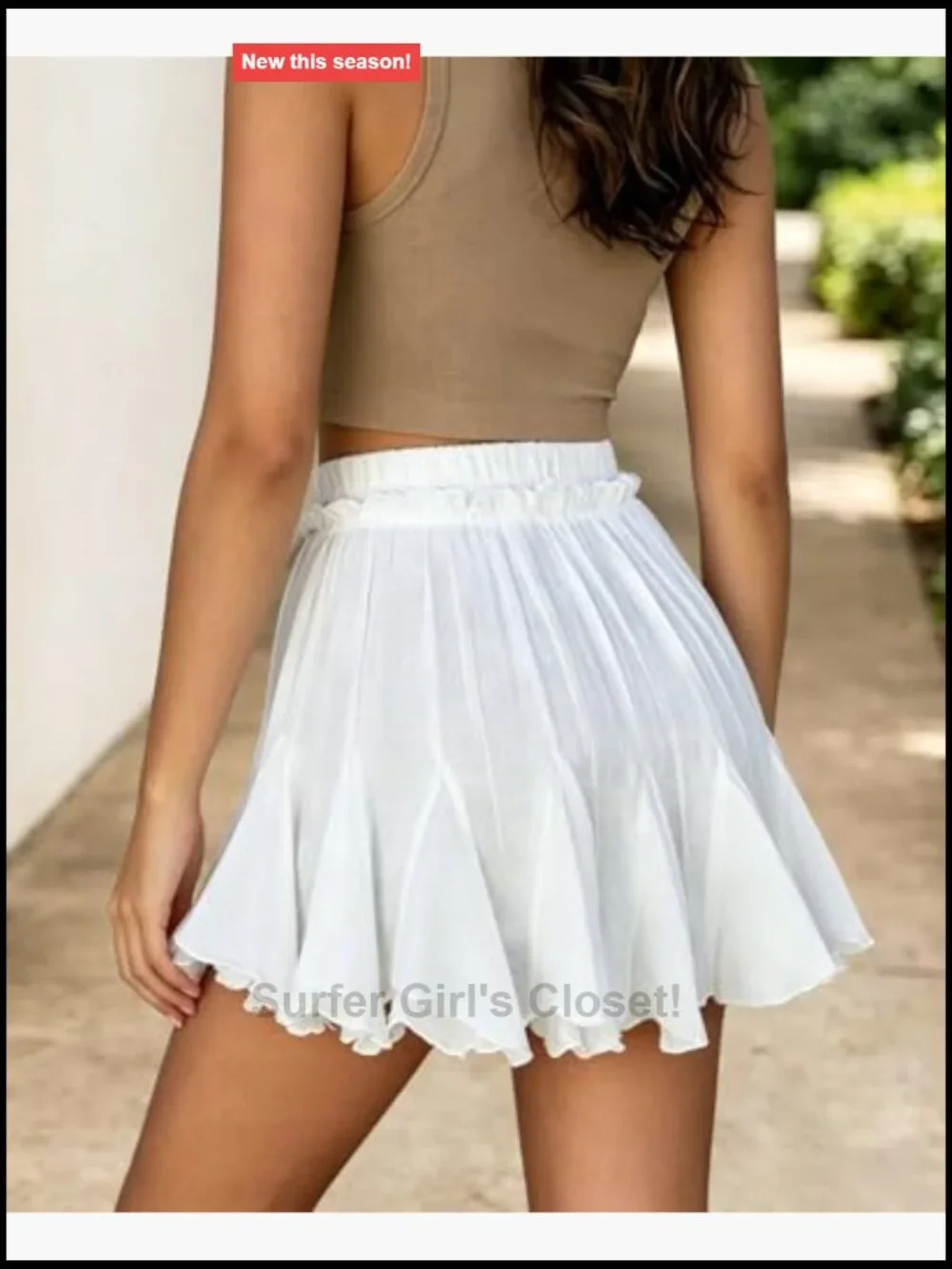 Flowy Linen Boho Skorts with Pockets Mini Pleated High Waist Summer